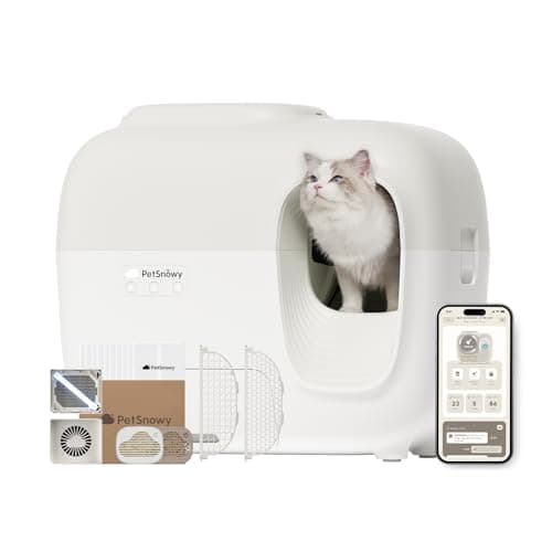 PetSnowy 2025 Premium self‑cleaning litter tray 🐱