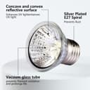 Thumbnail 1 de PewinGo 50W UVA UVB heat lamp for reptiles 💡