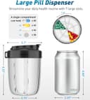 Thumbnail principal de Pill Organizer 7‑compartment pill dispenser for travel 💊