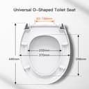 Thumbnail 1 de Pipishell Soft Close Toilet Seat with Quick Release 🚽