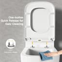 Thumbnail 4 de Pipishell Square Toilet Seat 35.1×46.1 cm 🚽