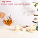 Thumbnail 3 de PluieSoleil Glass Teapot with Infuse 1200ml 🎯