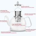 Thumbnail 4 de PluieSoleil Glass Teapot with Infuse 1200ml 🎯