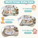 Thumbnail 5 de Plush Play Mat Baby Gym with 6 Toys 🧸