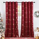 Thumbnail principal de PONY DANCE Christmas blackout curtains 52×72 in 🎯