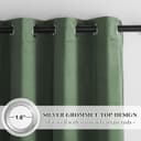 Thumbnail 1 de PONY DANCE Matcha Green Velvet Curtains 66in wide 🪟