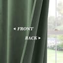 Thumbnail 2 de PONY DANCE Matcha Green Velvet Curtains 66in wide 🪟