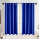 Thumbnail principal de PONY DANCE Royal Blue Blackout Curtains 46×54 in 🪟
