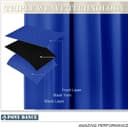 Thumbnail 6 de PONY DANCE Royal Blue Blackout Curtains 46×54 in 🪟