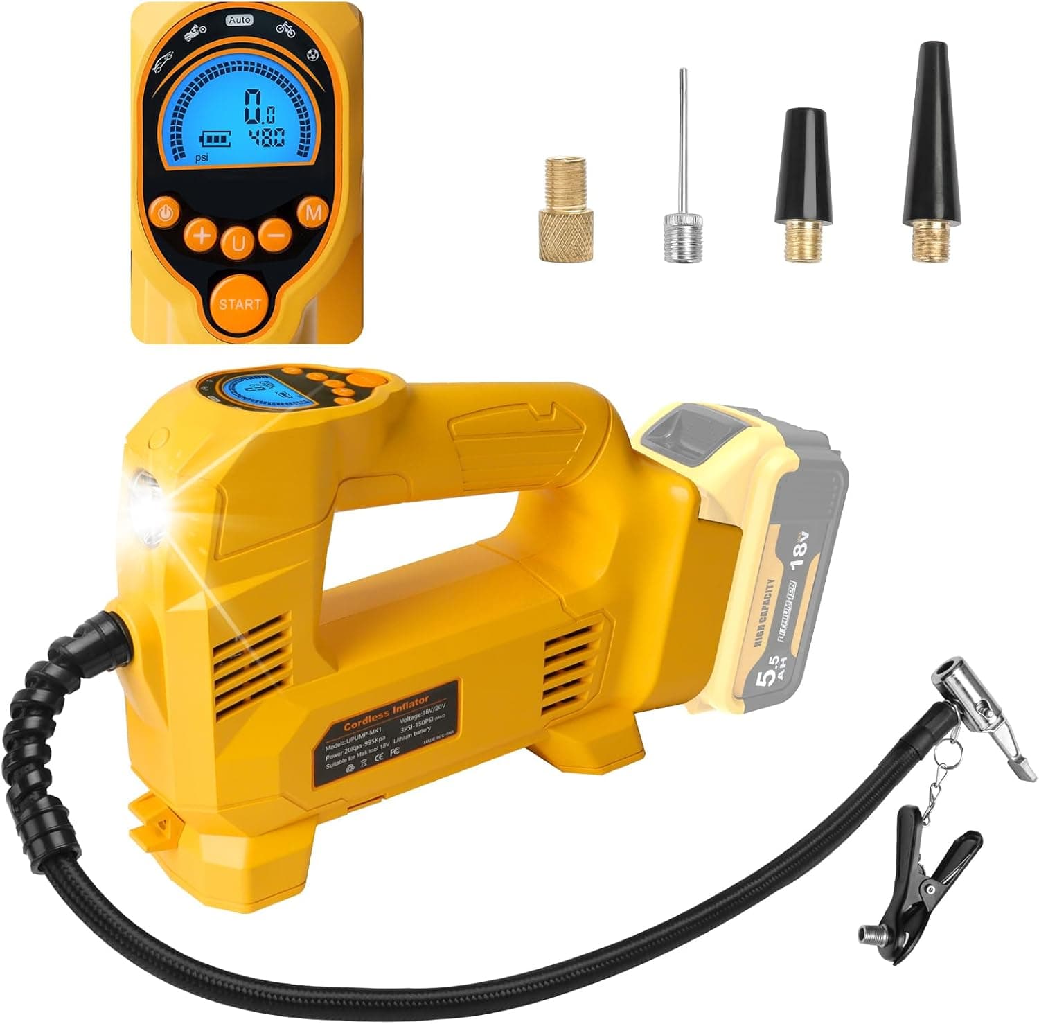 Powarobor Cordless Tyre Inflator 150 PSI ⛽️🚗