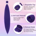 Thumbnail 2 de Pre-stretched 26-inch Purple Braiding Hair 2 packs 💇♀️