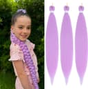 Thumbnail 6 de Pre-stretched 26-inch Purple Braiding Hair 2 packs 💇♀️