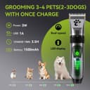 Thumbnail 5 de Professional Cordless Dog Clippers 2‑Speed 🐶