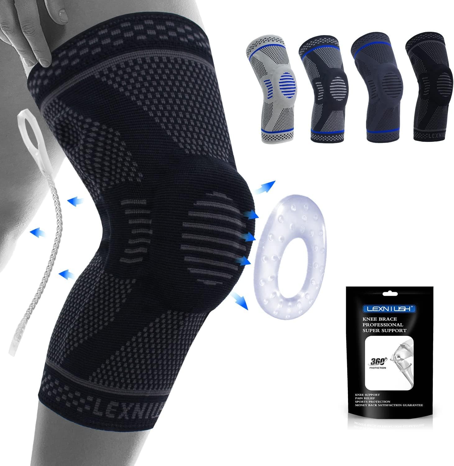 Professional Knee Support Compression Sleeve with Patella Gel Pads 🩺