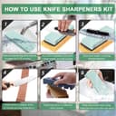 Thumbnail 2 de Professional Knife Sharpeners kit 400/1000 Grit Whetstone 🔪