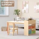 Thumbnail 3 de Puecrof Children’s Wooden Desk and Chair Set 1 🪑