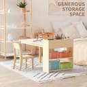 Thumbnail 4 de Puecrof Children’s Wooden Desk and Chair Set 1 🪑