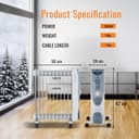 Thumbnail 2 de PureMate Oil Filled Radiator 2500W — Portable Heater 🔥