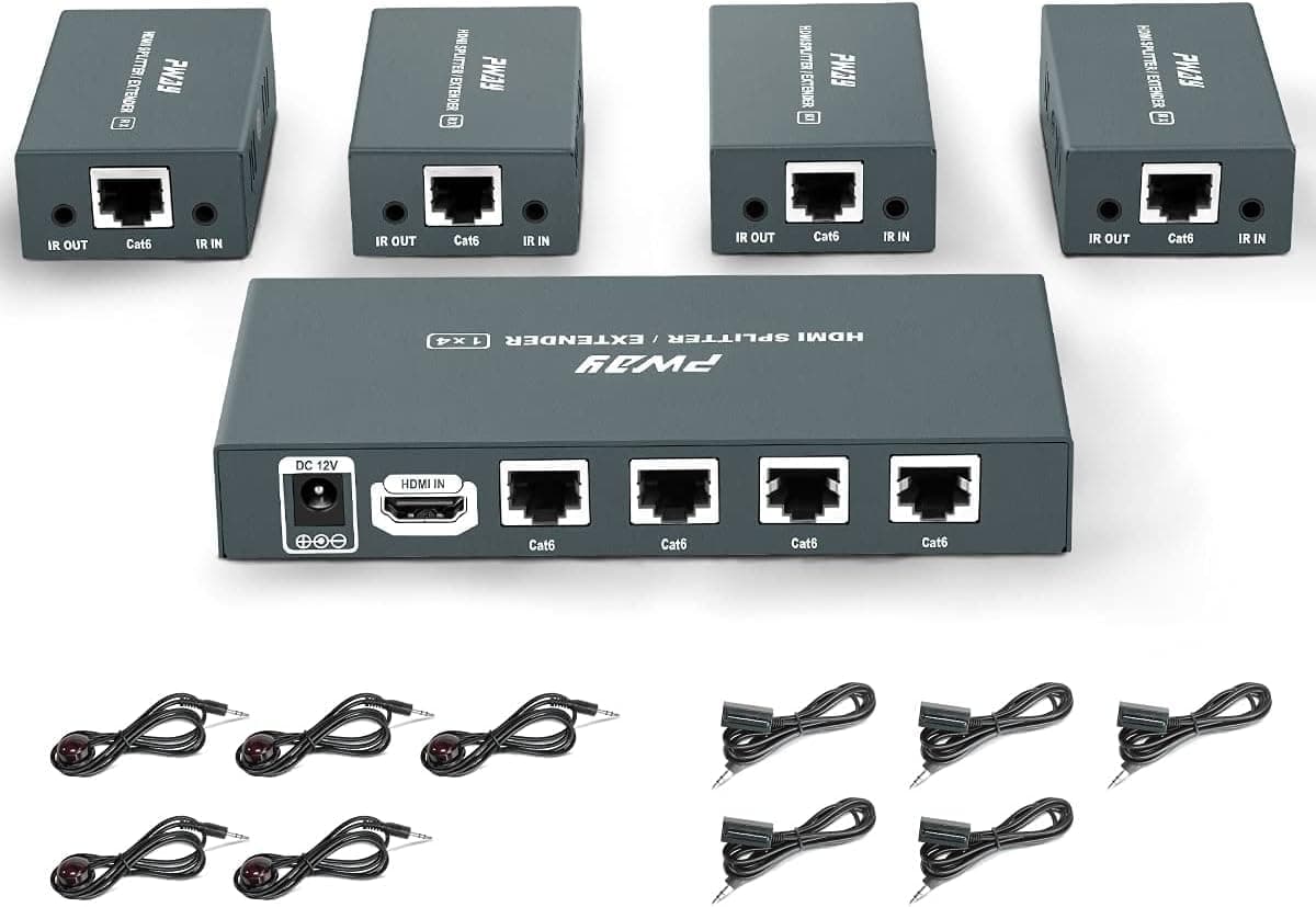 PW-HTS0104IR HDMI splitter extender 1x4, 60m 📺