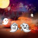 Thumbnail 4 de Qings Small Ghost Devil Sterling Silver 925 Earrings 🎧