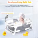 Thumbnail 1 de Rabb 1st Baby Foldable Bath Tub 1 — Portable Grey 🛁