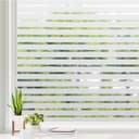 Thumbnail principal de Rabbitgoo Window Film Frosted Stripe Pattern Privacy Film 90x200 cm 📺