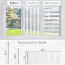 Thumbnail 1 de Rabbitgoo Window Film Frosted Stripe Pattern Privacy Film 90x200 cm 📺