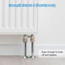 Thumbnail 4 de Radiator Pipe Covers and Collars 15mm x 200mm 🛠️