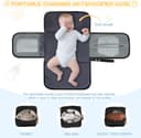 Thumbnail 2 de RAINSMORE Baby Changing Bag Nappy Tote Bag for Parents with Portable Mat 🧷?