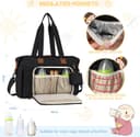 Thumbnail 3 de RAINSMORE Baby Changing Bag Nappy Tote Bag for Parents with Portable Mat 🧷?