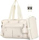 Thumbnail 6 de RAINSMORE Baby Changing Bag Nappy Tote Bag for Parents with Portable Mat 🧷?