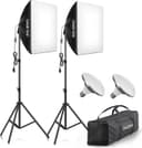 Thumbnail principal de RALENO Softbox Lighting Kit 50x50cm 50W continuous lights 📷