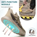 Thumbnail 4 de RASEARY Safety Trainers Steel Toe Lightweight Trainers 👟