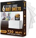 Thumbnail principal de RAULDE 12x10FT Dust Sheets 6-Pack for Decorating 🧰
