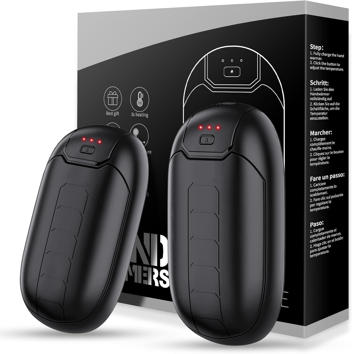 Raynauds Hand Warmers Rechargeable 2‑Pack ⌚