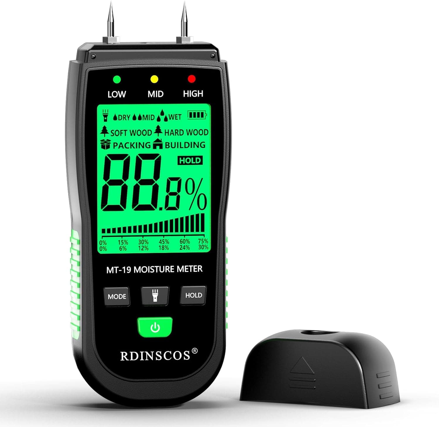 RDINSCOS Damp Meter Moisture Detector for Wood & Walls 📷
