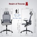 Thumbnail 2 de Realm of Thrones AVALON Ergonomic Office Chair 🎮
