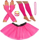 Thumbnail 1 de REDSTAR Fancy Dress Neon Tutu Set with Fishnet Gloves 🎭