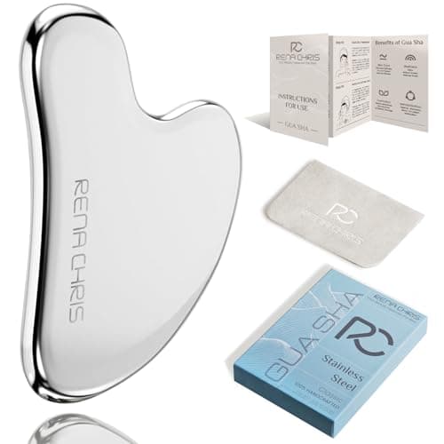 Rena Chris Stainless Steel Gua Sha for Jawline Sculpting 💆♀️