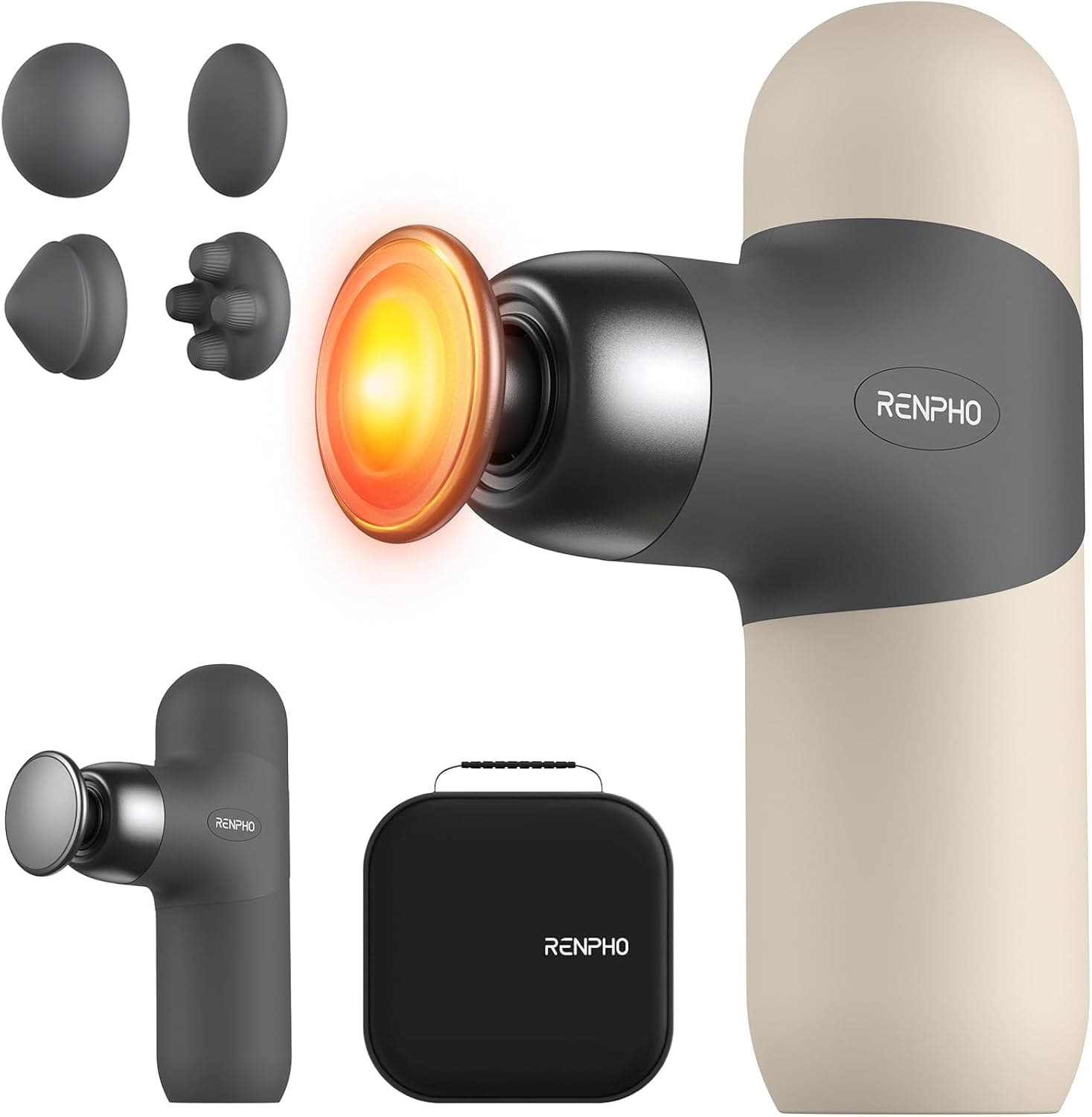 RENPHO Mini Massage Gun 4‑head portable massager 💆♀️
