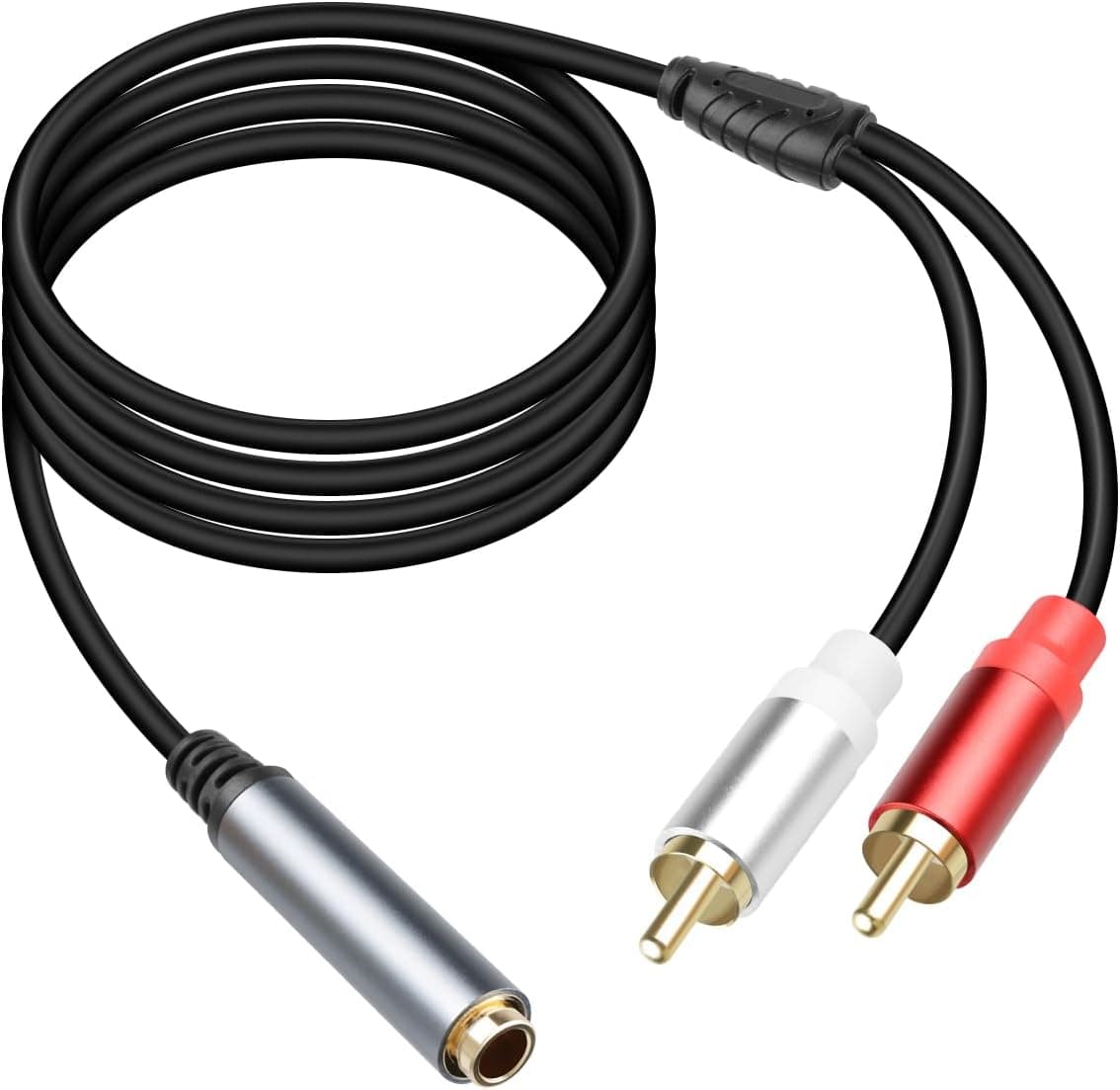 RIIEYOCA 6.35mm to dual RCA audio cable 1.8m 🎧