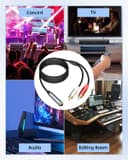 Thumbnail 5 de RIIEYOCA 6.35mm to dual RCA audio cable 1.8m 🎧