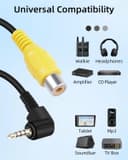 Thumbnail 6 de RIIEYOCA 2.5mm TRRS to RCA adapter 0.2m 📷