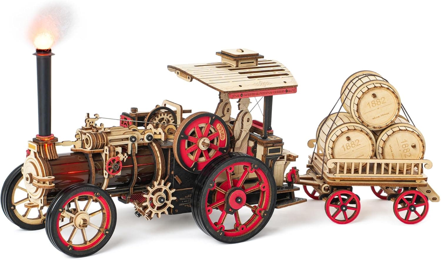 ROBOTIME Steam Engine 3D wooden train kit 🚂