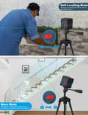 Thumbnail 1 de RockSeed Green Cross Line Laser Level 1.2m Tripod 📷