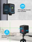 Thumbnail 3 de RockSeed Green Cross Line Laser Level 1.2m Tripod 📷