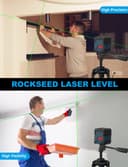 Thumbnail 4 de RockSeed Green Cross Line Laser Level 1.2m Tripod 📷