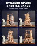 Thumbnail 2 de ROKR LKA02 Space Shuttle 3D Wooden Puzzle 🧩