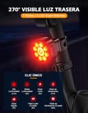 Thumbnail 2 de Rolgno Bike Lights front and back 8 modes 🚲