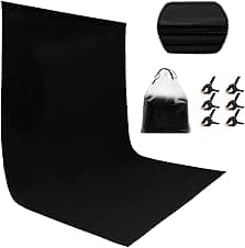 RTUIY Black Backdrop 1.8 × 2.8 m photography backdrop 🎥